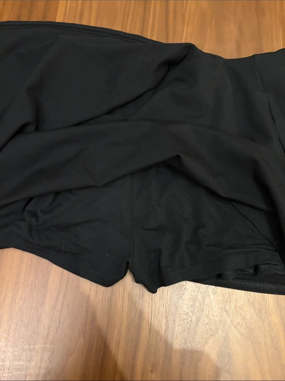 Classic Black Wrap Mini Skirt